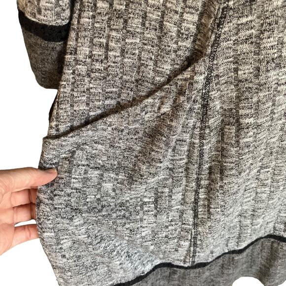Robbie Bee Gray Cowl Neck Sweater Dress Knee Length Lagenlook Sz XL Career Fall - Picture 7 of 12